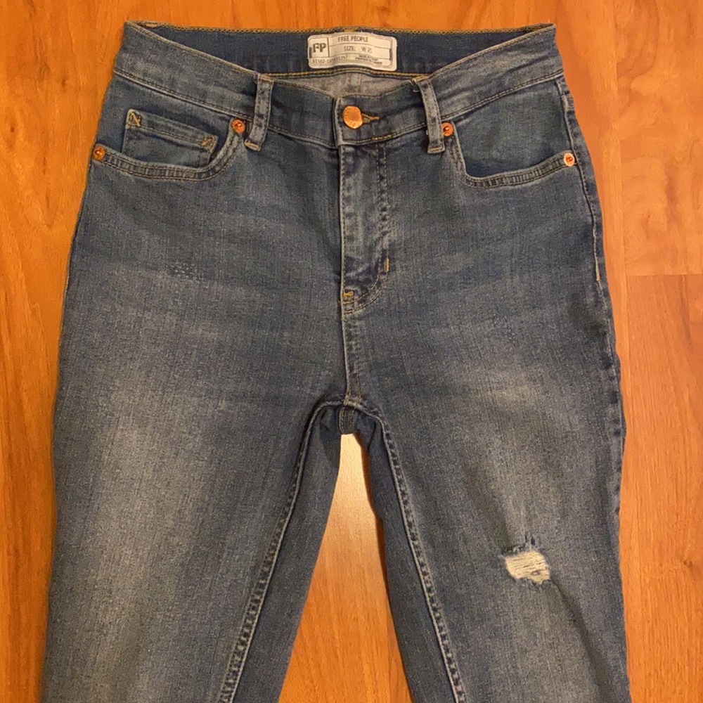 Free People Great Heights High Rise Skinny Jeans - Picture 4 of 14
